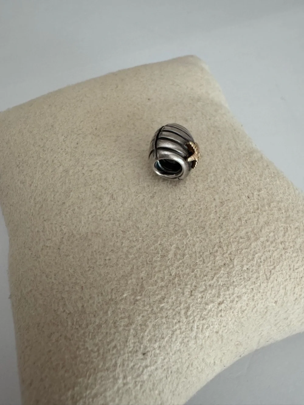 Pandora 790249 Retired Seashell Starfish Charm 925 Sterling 14K Gold - Picture 9 of 11